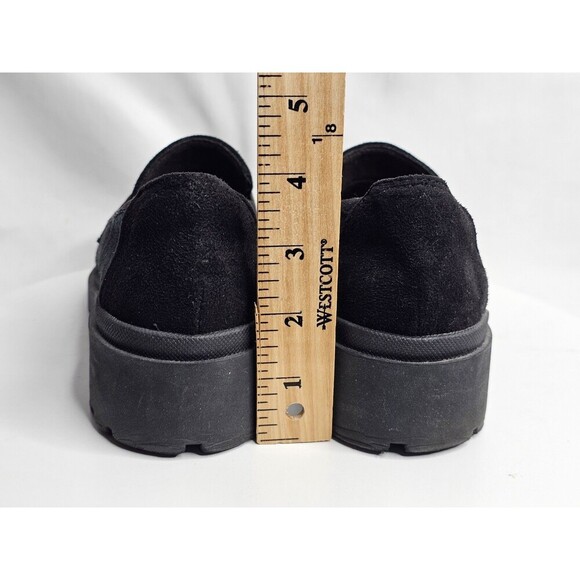 Clarks Collection Leather Suede Loafers Calla Ease Black Leopard Women’s Size 6 - Picture 5 of 8